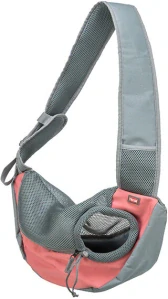 TRIXIE Front Sling Carrier - přední nosítko/taška, 50 x 25 x 18 cm, růžová/šedá (max. 5kg)