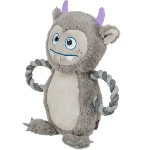 TRIXIE Be Eco Monster - příšerka, hračka/přetahovadlo pro psy, 33 cm, polyester/bavlna, šedá