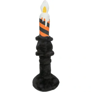 TRIXIE Svícen HALLOWEEN, plyšová hračka se zvukem, 33 cm, černá/oranžová - LIMITOVANÁ NABÍDKA