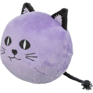 TRIXIE Kočka HALLOWEEN, plyšová hračka se zvukem, 10 cm, fialová - LIMITOVANÁ NABÍDKA