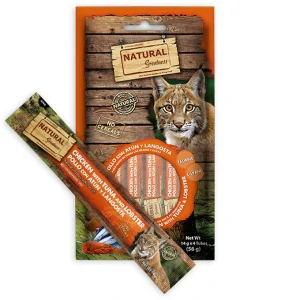 Natural Greatness Creamy IMUNITY, funkční pamlsek - kuře, tuňák, humr, 4 x 14 g