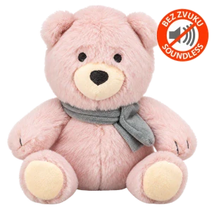 TRIXIE Vánoční medvídek Teddy, bez zvuku, 19 cm, růžová