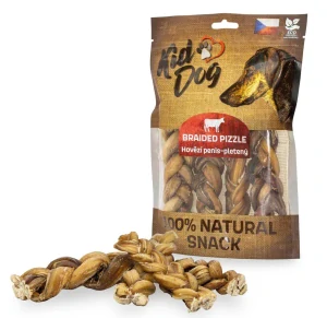 KIDDOG 100 % Natural Snack, hovězí penis pletený 12 cm / 200 g
