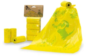 PetBuddy sáčky na exkrementy CITRON 4 role/ á 20 sáčků s potiskem a vůní