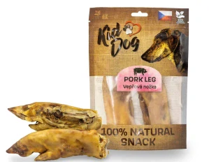 KIDDOG 100% Natural Snack, vepřová nožka rozpůlená 18 cm / 240 g (2 ks)