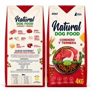 Natural DOG FOOD Lamb & Beef 4kg