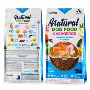 Natural DOG FOOD Salmon & Chicken Puppy 15kg