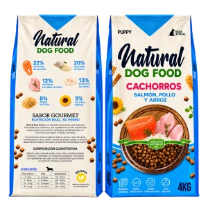 Natural DOG FOOD Salmon & Chicken Puppy 4kg
