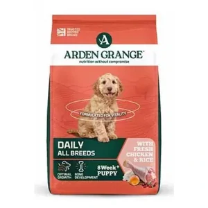 Arden Grange Dog Puppy/Junior rich in fresh Chick.12kg