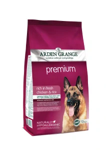 Arden Grange Dog Adult Prem.rich fresh Chick&Rice12kg