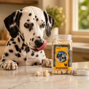 KIDDOG Super Premium 100% freeze dried CHICKEN CUBES - čisté kuřecí maso sušené mrazem 80 g