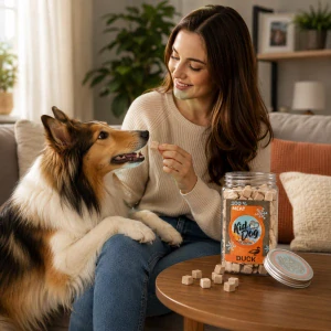 KIDDOG Super Premium 100% freeze dried DUCK CUBES - čisté  kachní maso sušené mrazem 75 g