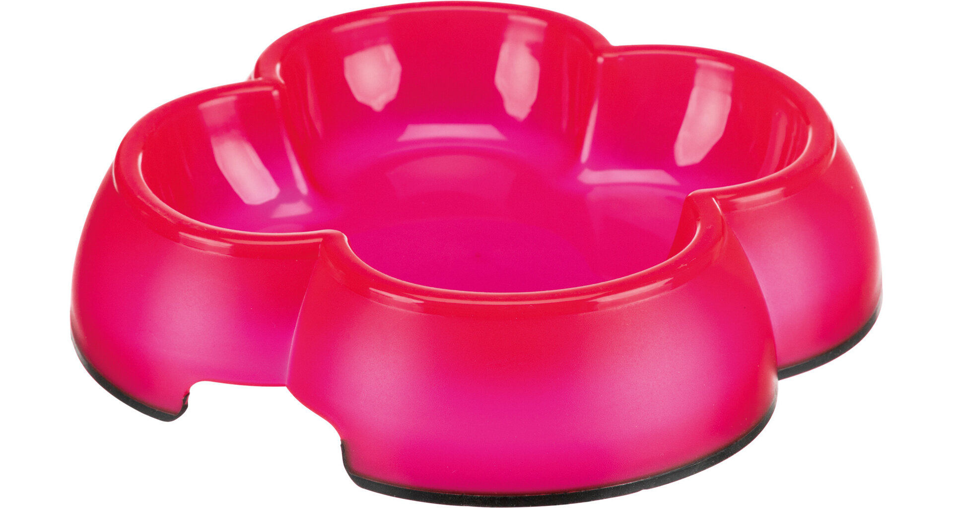 TRIXIE Plastová miska čtyřlístek s gumou, 0,25 l/14 cm