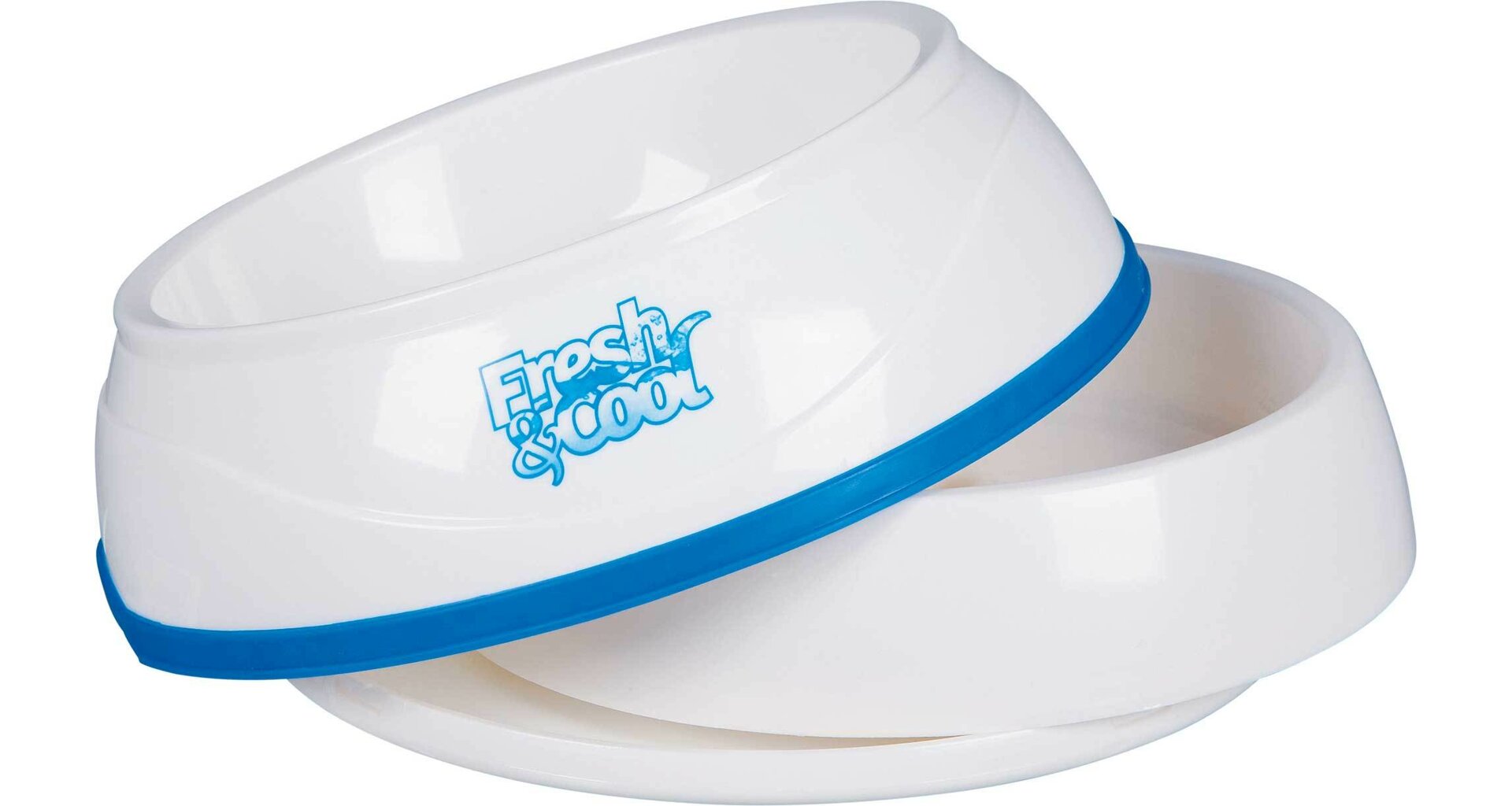 TRIXIE Cool Fresh chladící miska plastová, bílo/modrá 1 l/20 cm