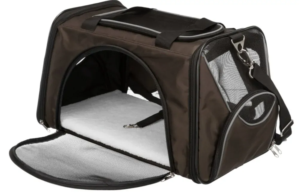 TRIXIE Transportní taška Joe, 28 x 28 x 47 cm, hnědá (max. 10kg)