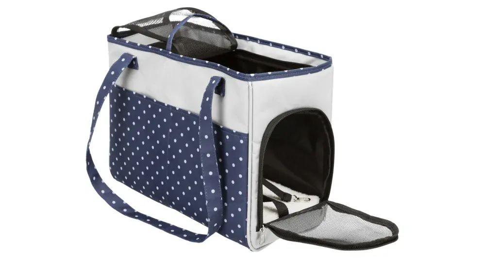 TRIXIE Cestovní taška Bonny 20 x 29 x 40 cm, modro/šedá (max. 5 kg)