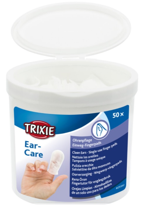 TRIXIE Ušní péče - jednorázové pečující návleky na prst, 50ks