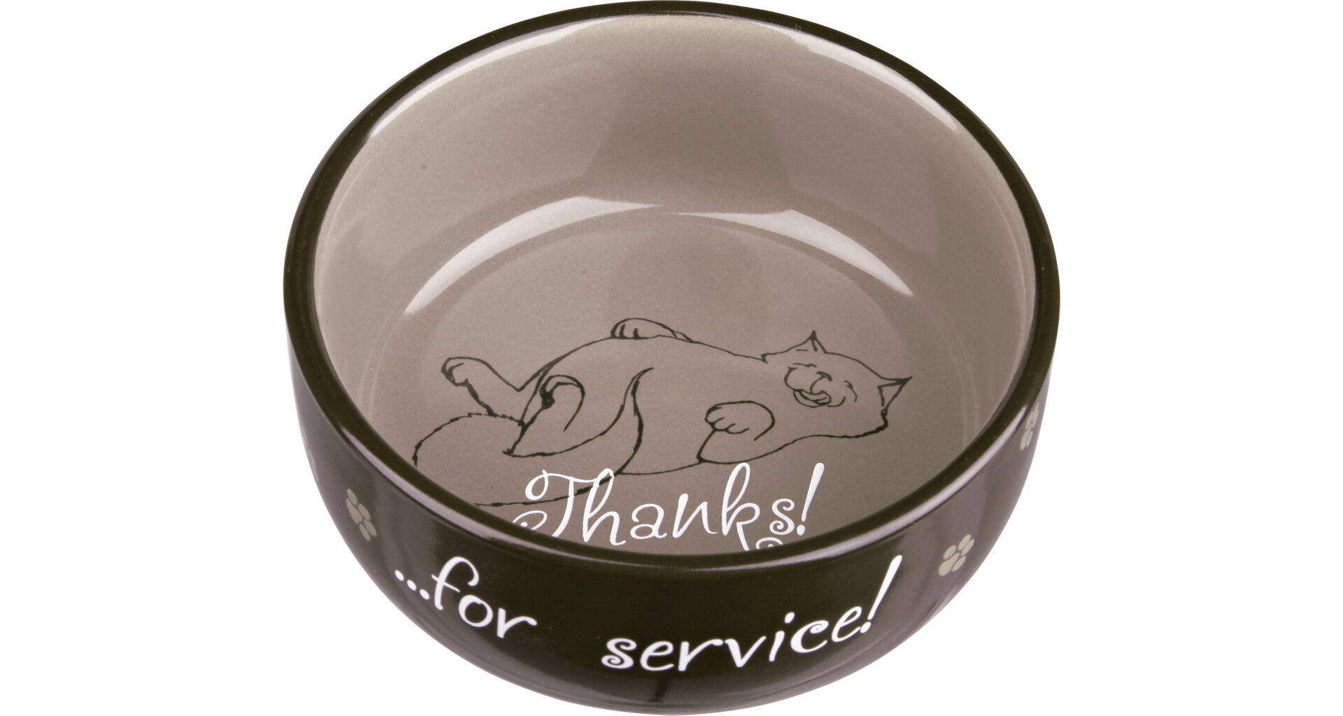 TRIXIE Keramická miska barevná s ležící kočkou 300ml/11cm