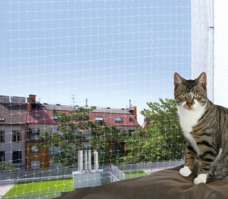 TRIXIE Ochranná síť pro kočky 8x3 m,  - transparentní