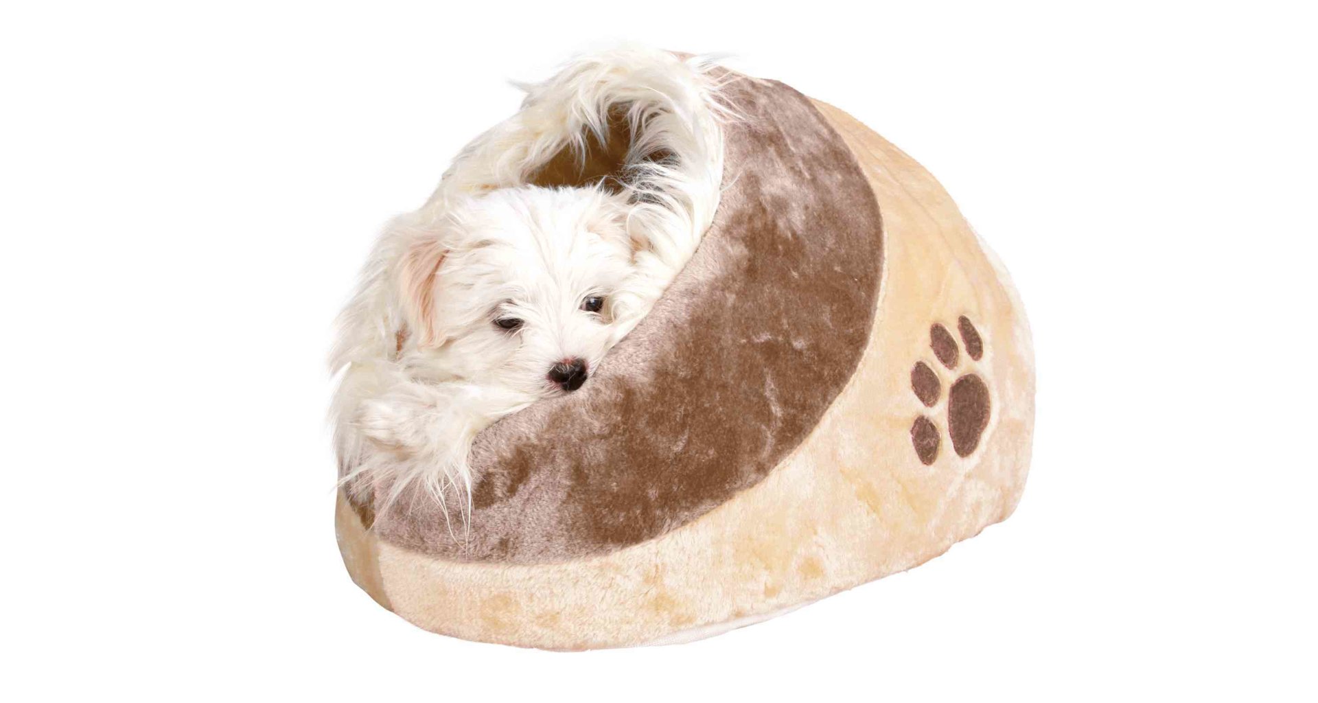 TRIXIE Pelíšek koule MINOU, béžová/hnědá 41 x 30 x 50cm