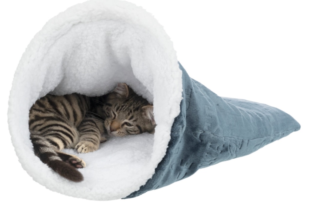 TRIXIE Plyšový pytel PAUL, chumlací,  ø 40 × 60 cm, modrá/bílá