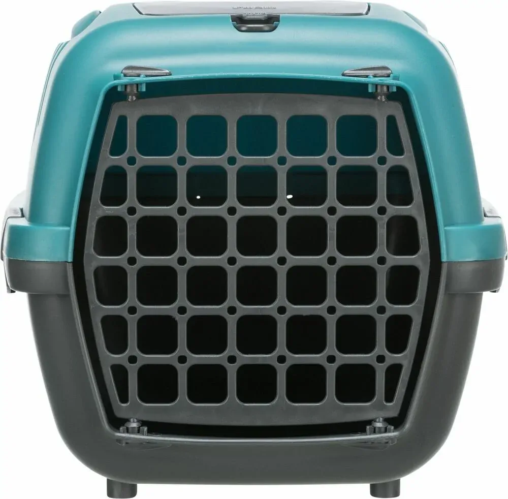 TRIXIE Transportní box CAPRI II, XS-S: 37x34x55cm (max. 8kg) - tmavě šedá / petrolejová