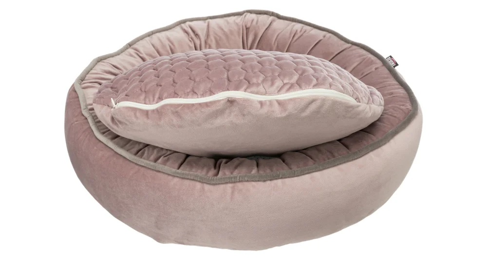 TRIXIE LIVIA kulatý sametový pelech, ø 50 cm,  starorůžová