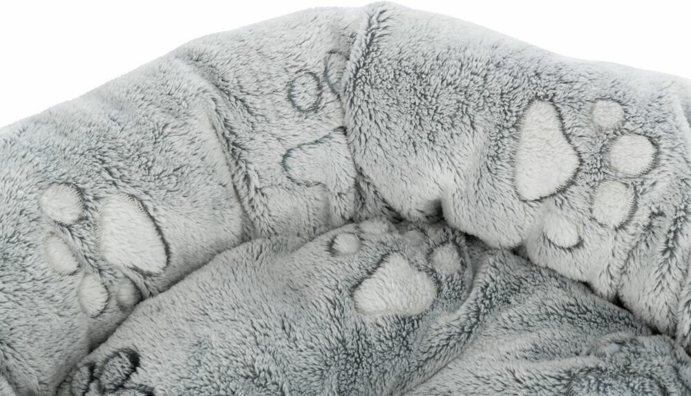 TRIXIE NANDO kulatý pelech s okrajem, 50 × 40 cm, světlešedá