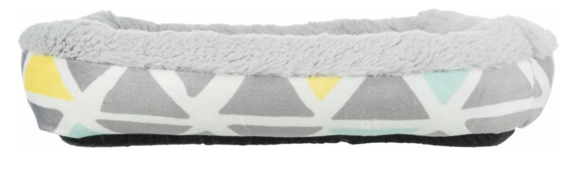 TRIXIE Hebký plyšový pelíšek pro hlodavce, 30 x 6 x 22 cm, barevná/šedá