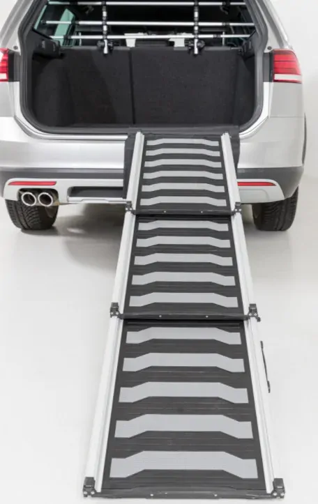 TRIXIE Rampa, 3-dílná, skládací, 40x78-175cm, 6,8kg, černá/šedá