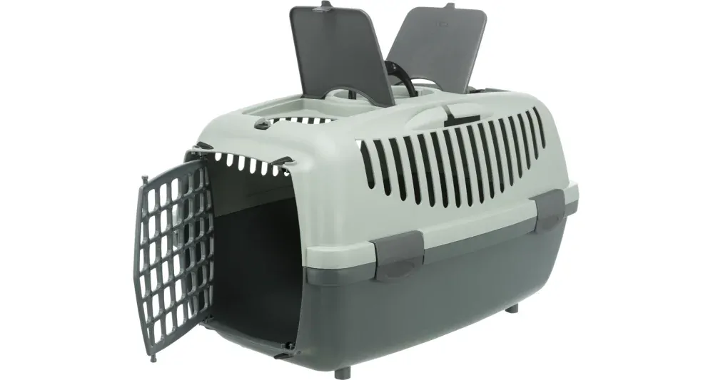 TRIXIE Be Eco Capri 2 transportní box, XS-S: 37 x 34 x 55 cm, antracit/ šedo-zelená (max. 8kg)