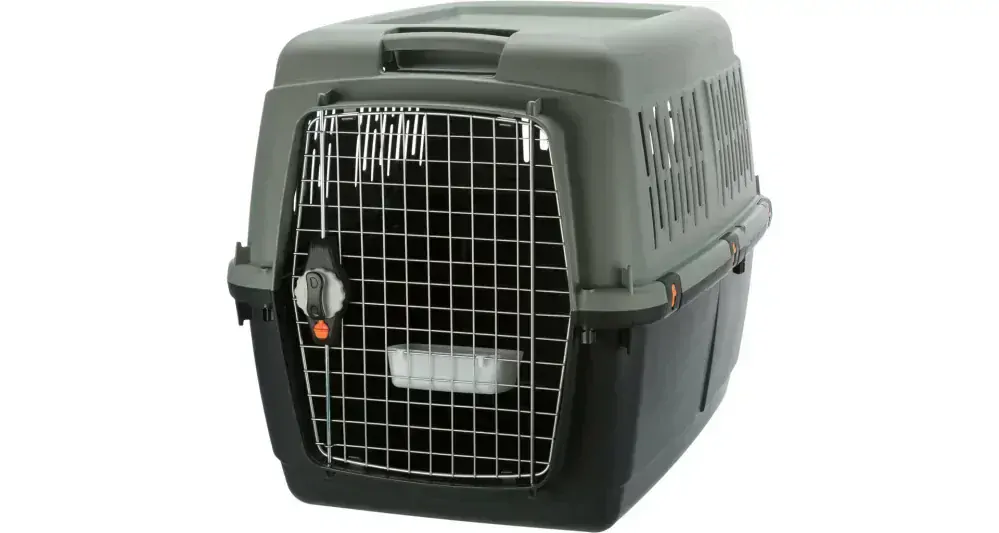 TRIXIE Be Eco Giona 5 transportní box, M: 60 x 61 x 81 cm, antracit/ šedo-zelená (max. 25kg)