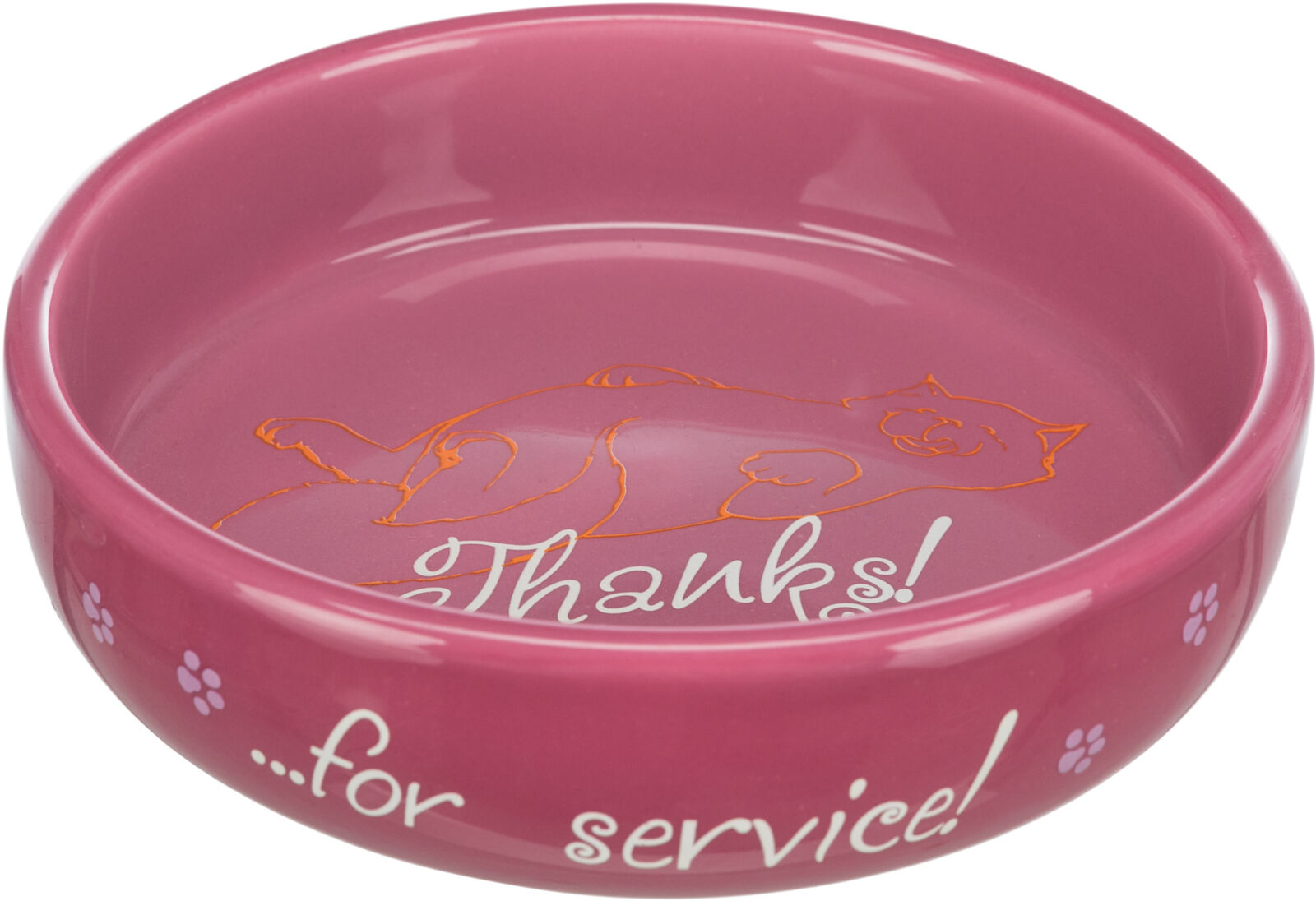 TRIXIE Keramická miska nízká pro kočky s krátkým čumákem 0,3 l / ø 15 cm různé barvy