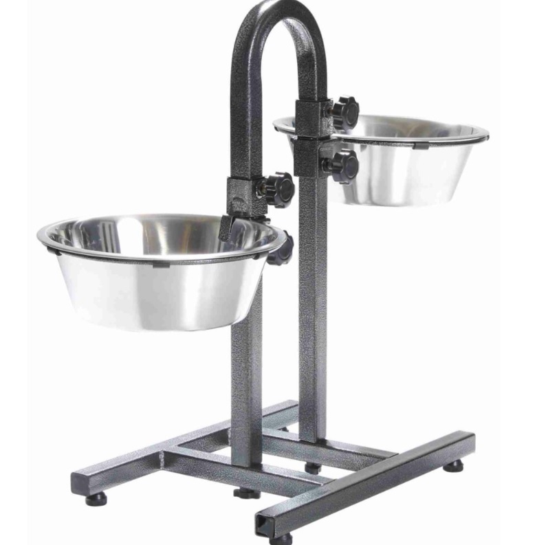 TRIXIE Psí bar - nastavitelná výška misek, 2x miska 2,8l/24cm