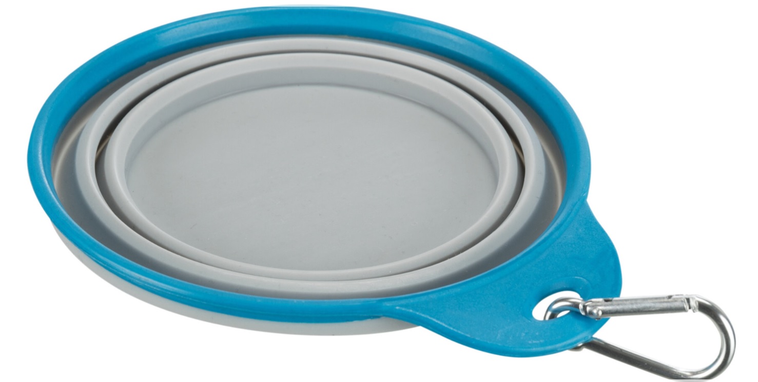 TRIXIE Cestovní silikonová miska s pevným okrajem 0,5 l/14 cm