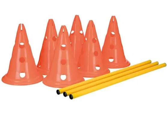 TRIXIE Dog Activity překážky (3 ks) 23 x 30 cm/78 cm oranž/žlutá