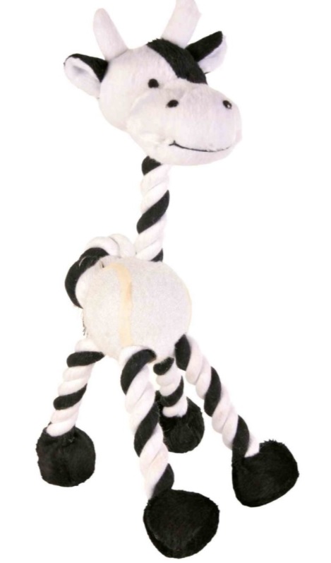 TRIXIE Žirafa/kravička s tenisovým míčem 28cm