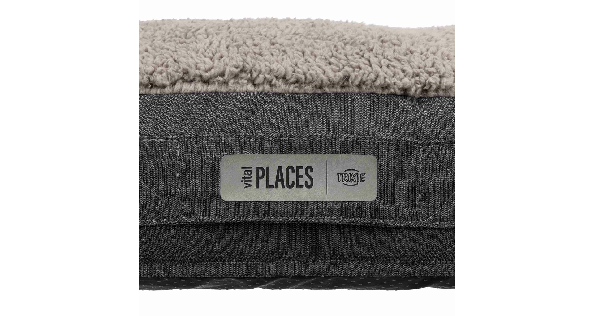 TRIXIE Ergonomický polštář BENDSON, oválný, 80 x 55 cm, tmavošedá/světlešedá