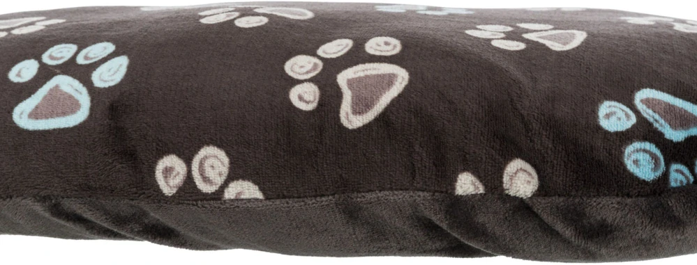 TRIXIE Oválný polštář JIMMY, taupe-šedý s tlapkami 95 x 60cm