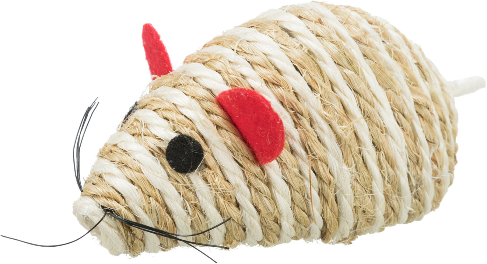 TRIXIE Myš se štěrchacími kuličkami uvnitř, sisal 10 cm