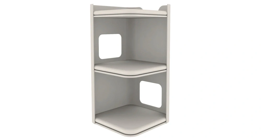 TRIXIE Cat Tower JORGE s odpočívadlem,šedá s béžovou kožešinou 78cm