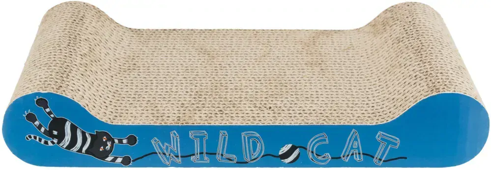 TRIXIE WILD CAT škrábací karton 41x7x24 cm modrý