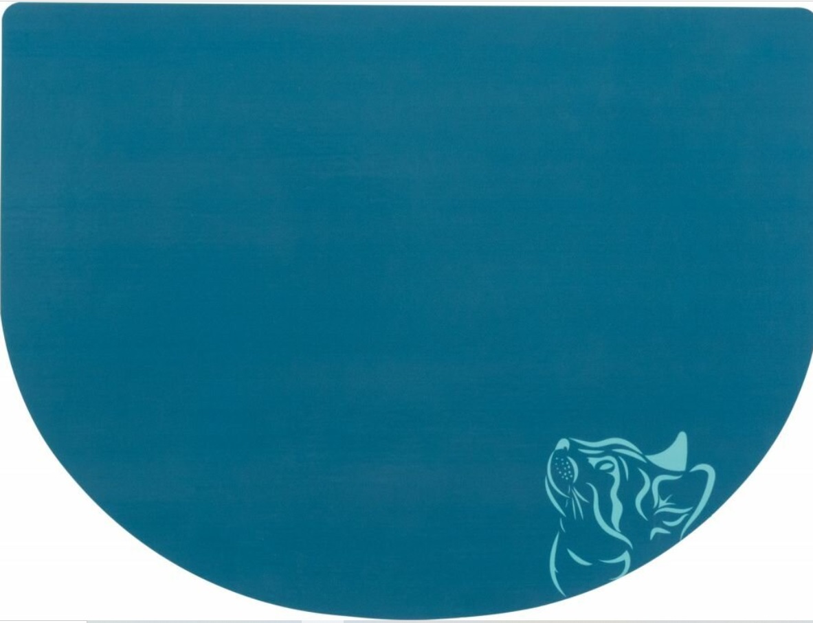 TRIXIE Prostírání pro kočku pod misky, motiv CatHead - kočičí hlava,  40 x 30 cm