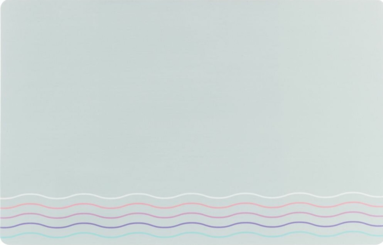 TRIXIE Prostírání pod misky WAVES, 44 x 28 cm, šedá / vlnky