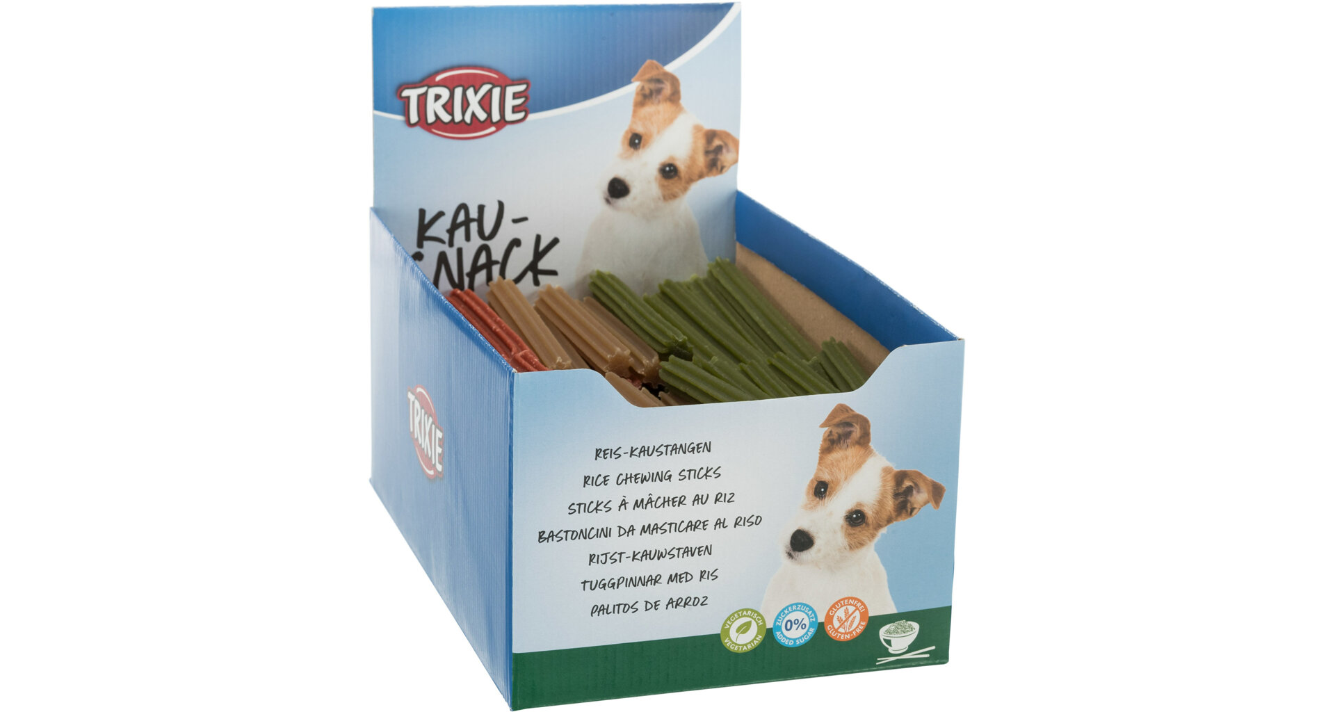 TRIXIE Rýžové žvýkací tyče MIX BAREV 12 cm/20 g  (bal.150ks)