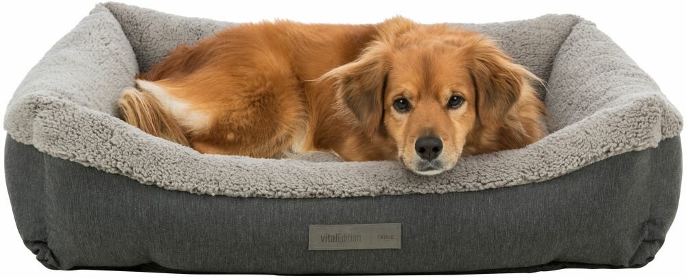 TRIXIE BENDSON Vital pelech s okrajem - tmavošedá/světlešedá 90 x 60cm