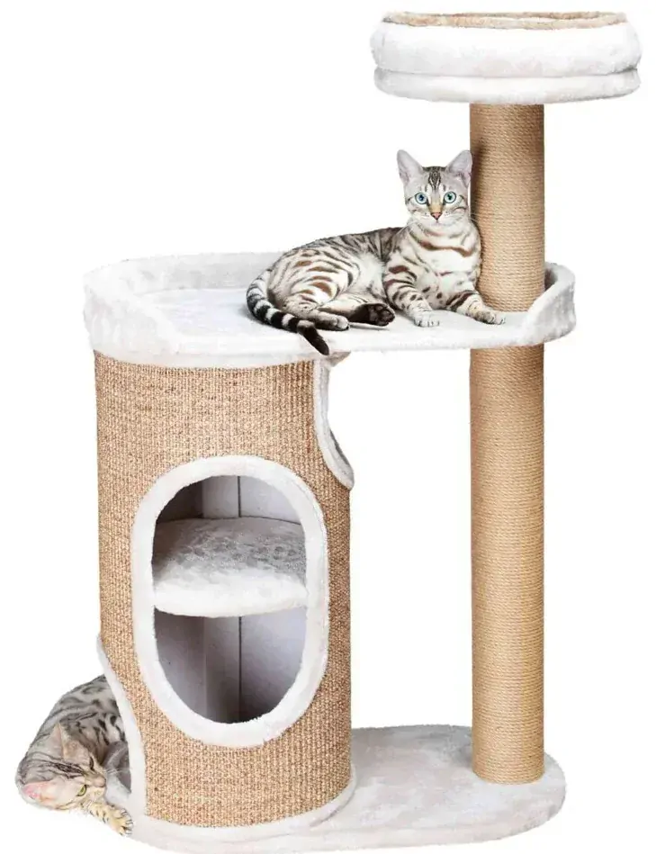 TRIXIE Škrabadlo FALCO s válcem a odpočívadlem 117 cm sv.šedé/hnědé 