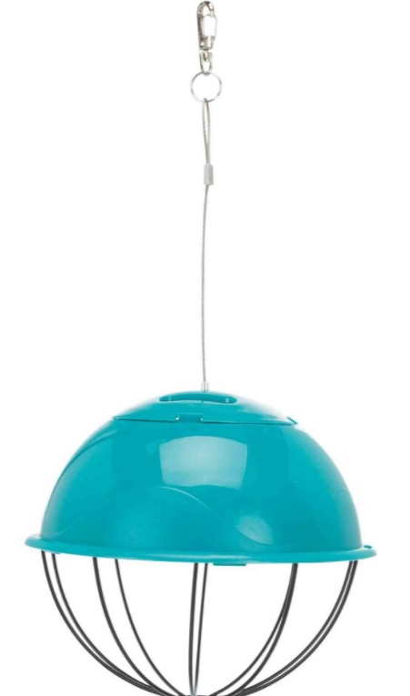 TRIXIE Závěsný míč na potravu napůl plastový/pletivo 16 cm