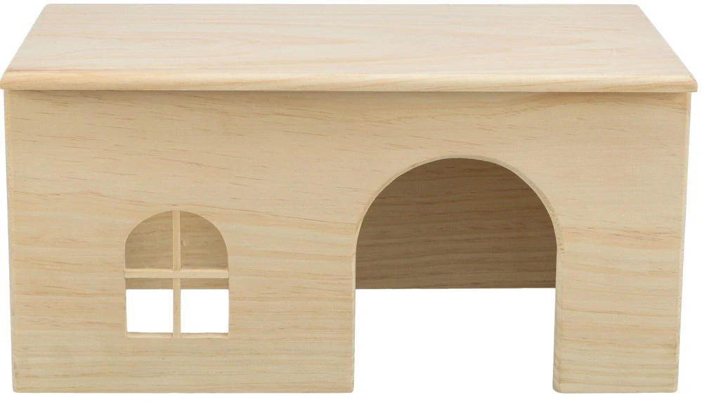 TRIXIE Dřevěný domek s rovnou střechou pro králíky 40 x 20 x 23 cm