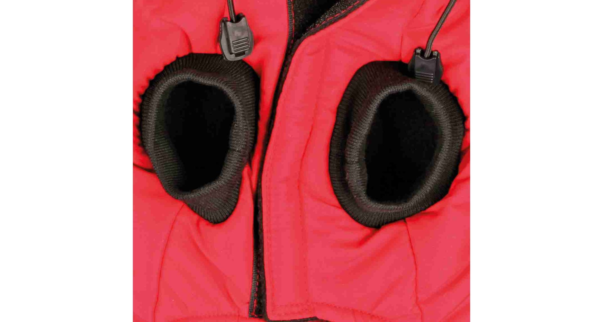 TRIXIE Červená vesta PALERMO s odepínací kapucí XS:30cm, hruď:30-36cm, krk:25cm